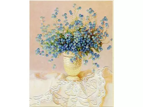 Набор вышивки бисером «Букет незабудок»