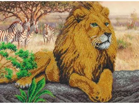 Набор вышивки бисером «Царь зверей»