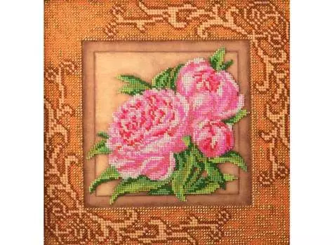 Набор вышивки бисером «Дивные пионы»