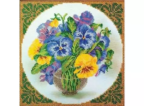 Набор вышивки бисером «Фиалки»