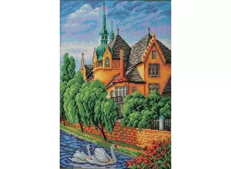 Набор вышивки бисером «Лебеди. Страсбург»