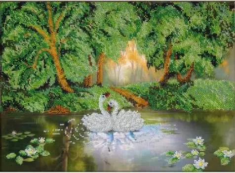 Набор вышивки бисером «Лесное озеро»