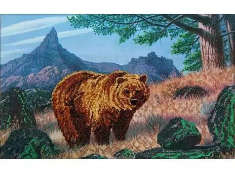 Набор вышивки бисером «Медведь»