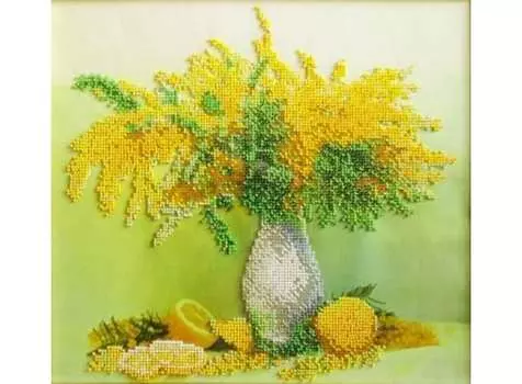 Набор вышивки бисером «Мимоза с лимонами»