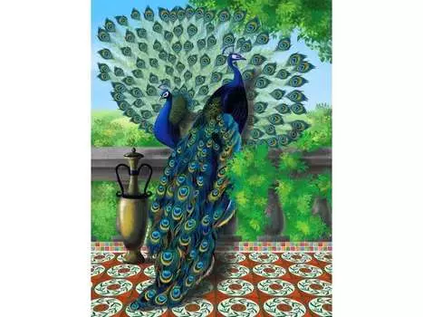 Набор вышивки бисером «Павлины»