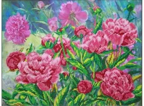 Набор вышивки бисером «Пионы»