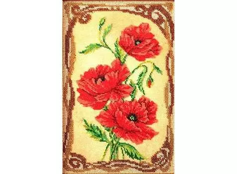 Набор вышивки бисером «Пленительные маки»