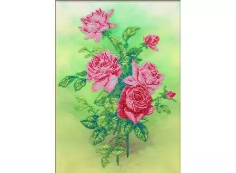 Набор вышивки бисером «Розовые розы»