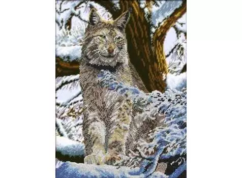 Набор вышивки бисером «Рысь»