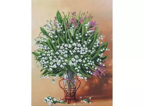 Набор вышивки бисером «Весенняя ваза»