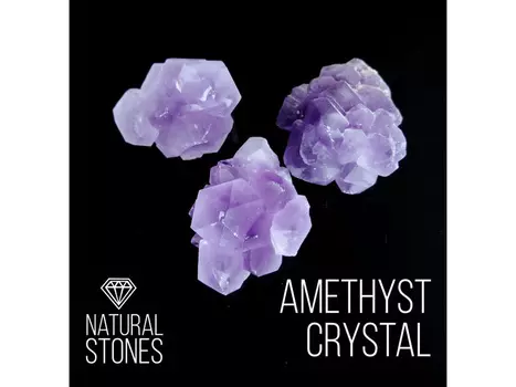 Натуральный кристалл аметиста Amethyst crystal (фракция 30-50 мм), 100 г