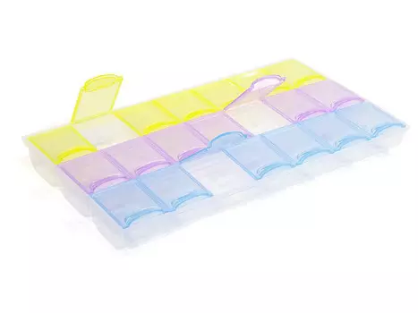 Органайзер для страз, 21 отделение