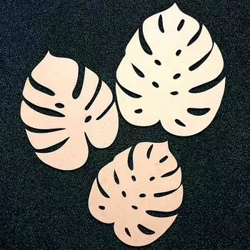 Основа для картины Монстера (большая), 40х33 см, ResinArt