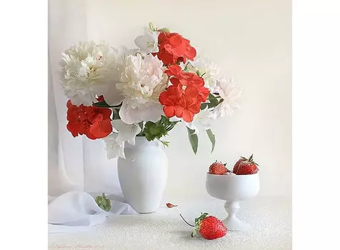 Папертоль «Букет с клубникой»