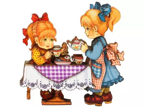 Папертоль «Чаепитие с подружкой»