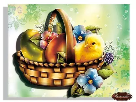 Папертоль «Корзинка с цыпленком»
