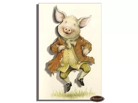 Папертоль «Месье Пиг винтаж»