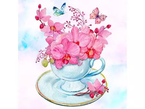 Папертоль «Розовые орхидеи»