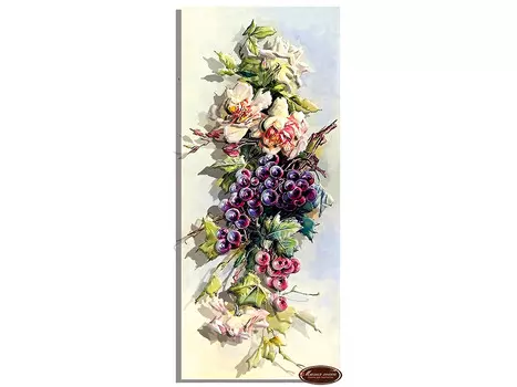 Папертоль «Розы и тёмный виноград»