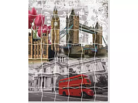 Пазлы-стикеры «Лондонский коллаж»