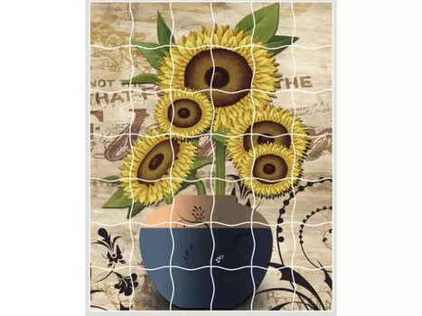 Пазлы-стикеры «Подсолнухи»