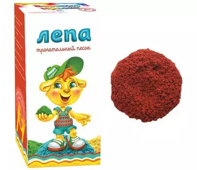 Песок Лепа с красным минеральным красителем 1 кг