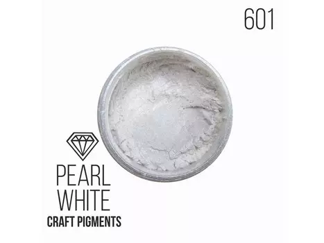 Пигмент минеральный белый жемчуг (Pearl White) 10 мл, CraftPigments
