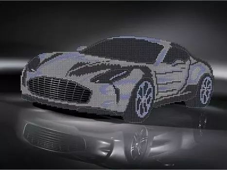 Рисунок на канве «Astin martin»