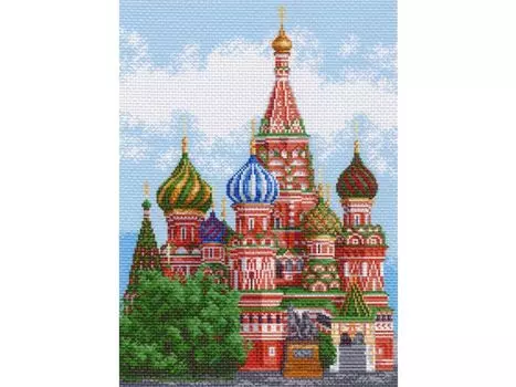 Рисунок на канве «Храм Василия Блаженного»