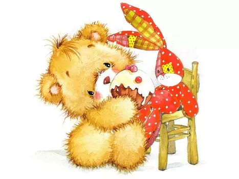 Рисунок на канве «Неразлучные друзья»