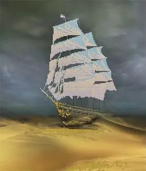 Рисунок на канве «Пески времени»