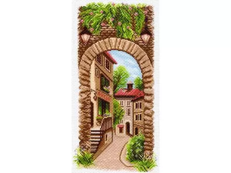 Рисунок на канве «По узким улочкам»