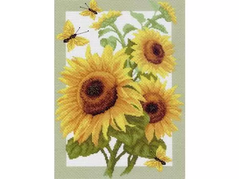 Рисунок на канве «Подсолнухи»