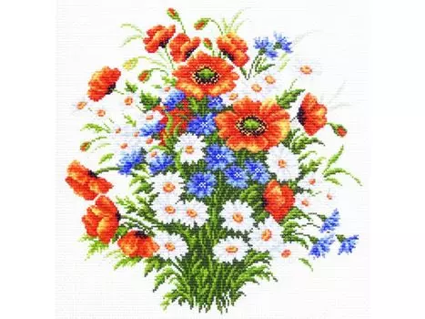 Рисунок на канве «Полевой цвет»