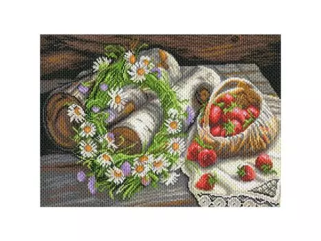 Рисунок на канве «Русская деревня»