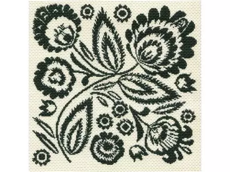 Рисунок на канве «Таинственный цветок»