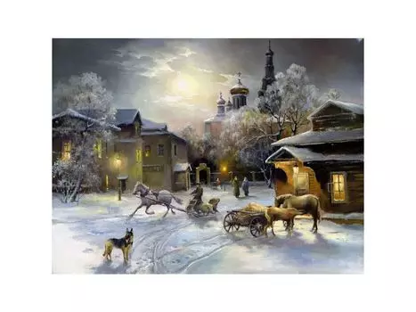 Рисунок на канве «Вечера на хуторе»