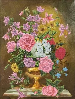 Рисунок на канве «Золотая ваза»