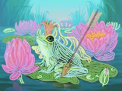 Рисунок на шелке «Царевна-лягушка»