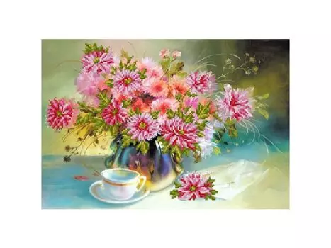 Рисунок на шелке «С днем рождения»