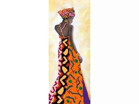 Рисунок на шелке «Уганда»