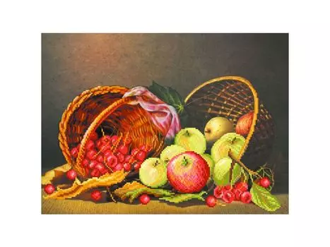 Рисунок на шелке «Яблочная пора»