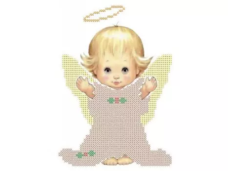 Рисунок на ткани «Ангелочек»