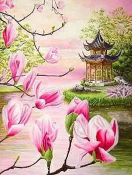 Рисунок на ткани «Азия»