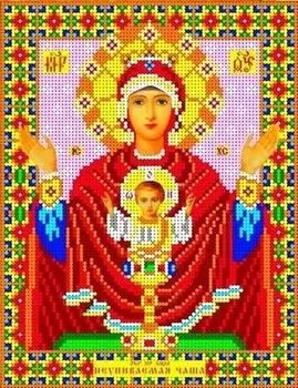 Рисунок на ткани «Богородица Неупиваемая чаша»