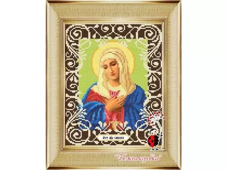 Рисунок на ткани «Богородица Умиление»