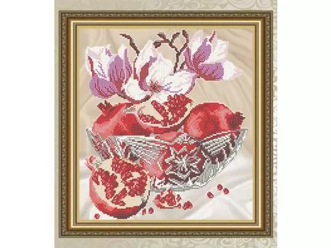 Рисунок на ткани «Гранат в хрустале»