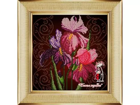 Рисунок на ткани «Ирисы»