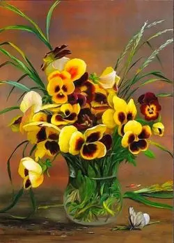 Рисунок на ткани «Иван да Марья»