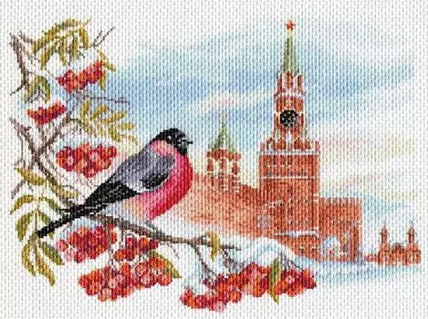 Рисунок на ткани «Московская зима»